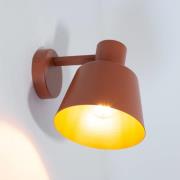Wandleuchte Dunka, ziegelrot, 1-flammig, Stahl, Höhe 17 cm