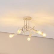 Deckenleuchte Oxford, sand, Ø 47 cm, Metall, 5-flammig, E27