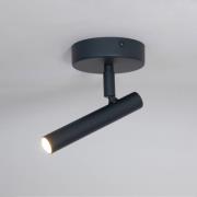 Wandleuchte Sopel, anthrazit, 1-flammig, Stahl, Höhe 15 cm