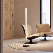 OLEV LED-Stehleuchte TRISEL, gold, Metall, 2.700 K, dimmbar