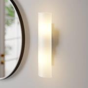 Lindby Wandleuchte Ophelia, Höhe 39 cm, weiß, Glas