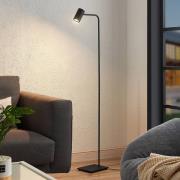 Lindby Stehleuchte Sanad, Höhe 140 cm, schwarz, Metall, GU10