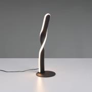 LED-Tischleuchte Ginko, schwarz matt, Metall, Höhe 40,5 cm