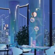 Maytoni LED-Hängeleuchte Misterio, 3-flammig, schwarz/multi