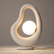 Maytoni LED-Tischleuchte Opus, weiß, Metall/Glas, Höhe 38 cm