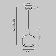 Maytoni LED-Hängeleuchte Spirito, weiß, Glas, Ø 26 cm
