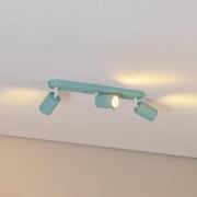 Deckenstrahler Livia, mintgrün, 52 cm, 3-flg., Metall, GU10