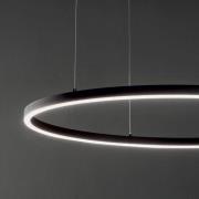 Ideal Lux LED-Hängelampe Oracle Slim Ø 50 cm schwarz 3.000 K