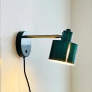 Dyberg Larsen Wandlampe Ocean, dunkelgrün, Ausladung 30 cm
