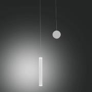 LED-Hängeleuchte Prado, weiß, Metall, 31 cm hoch, dimmbar