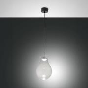 LED-Hängeleuchte Noa, klar, Glas, Ø 25 cm, CCT, dimmbar