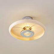 Lindby Deckenleuchte Branford, Retro, Ø 35 cm, beige, Metall