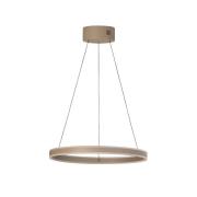 LED-Hängelampe Silvio, Ø 60 cm, greige, Metall, CCT
