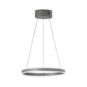 LED-Hängelampe Silvio, Ø 50 cm, sandgrau, Metall, CCT,