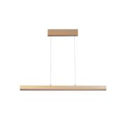LED-Hängelampe Vayana, Länge 190 cm, sandfarben, Metall, CCT