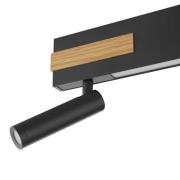 LED-Deckenstrahler Streamline, Länge 60 cm, schwarz, 2-flg.