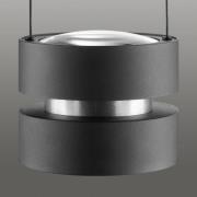 LED-Hängelampe Glow-Sphere, Ø 18 cm, schwarz, Metall