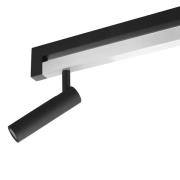 LED-Deckenstrahler Pulse, schwarz, 100 cm, Metall