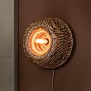 GOOD & MOJO Wandlampe Barbados, braun Ø 35 cm Bambus Stecker