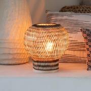 GOOD & MOJO Tischlampe Barbados, braun, Ø 25 cm, Bambus, E27