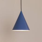 Hängeleuchte Form, rauchblau, Metall, Ø 24 cm, Kegel, E27