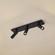 Arcchio Deckenstrahler Brinja Slim, schwarz, 3-flg GU10 MR11