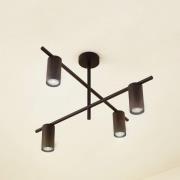 Lindby Deckenleuchte Marilou, schwarz, 4-flammig, Ø 70cm