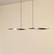 Lindby LED-Hängeleuchte Jaren, schwarz/braun, 100 cm, CCT