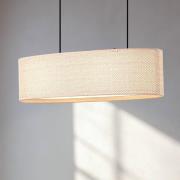 Lindby Hängeleuchte Soula, 78 cm, beige, Kunststoff, E27