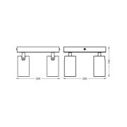OSRAM Deckenspot OCTAGON PLATE, weiß, 4-flg., GU10-LED, 927