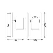OSRAM LED-Wandstrahler MARS CLICK-SELECT, 1 Spot, schwarz