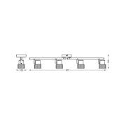 OSRAM Deckenstrahler CORK, weiß, 4 Spots, GU10-LED, 927, dim