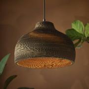 OSRAM Hängeleuchte HAT, braun, Ø 36 cm, Wellpappe, E27