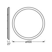 OSRAM LED-Deckenlampe ORBIS ULTRA SLIM, weiß, Ø 40 cm, dim