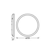 OSRAM LED-Deckenlampe ORBIS ULTRA SLIM, weiß, Ø 24 cm, dim