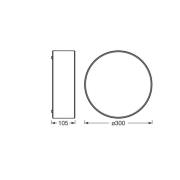 OSRAM Deckenleuchte ORBIS PARIS, beige, Ø 30 cm, Textil, E27