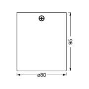 OSRAM Deckenstrahler SQUARE, schwarz, 8 x 8 cm, Metall, GU10