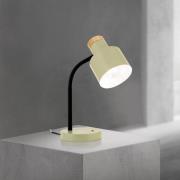 Tischleuchte Gili, lichtgrün, Stahl, Höhe 35 cm, E27