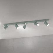 Deckenstrahler Sean, lichtgrün, 5-flammig, Aluminium, GU10