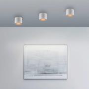PURE LED-Bad-Deckenlampe Point, weiß, Ø 18 cm, Metall, IP44