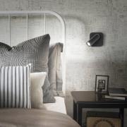 Ideal Lux LED-Wandstrahler Bean, schwarz, Breite 7 cm Metall