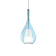 Ideal Lux Pendellampe Kalique 3, blau, Ø 18 cm, Kunststoff