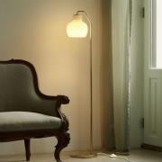 Louis Poulsen Standleuchte VL Ring Crown, weiß/messing, E14