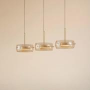 Lucande LED-Hängeleuchte Martis, amber, 3-flg., dimmbar