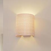 Lindby Wandleuchte Soula, 20 cm, beige, Kunststoff, E27