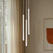 Hängeleuchte Sopel 3, taupe, rund, 3-flammig, Stahl, G9