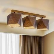 Deckenleuchte Thea, dreiflammig, schwarz