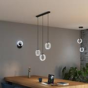 OSRAM LED-Hängelampe Decor Circle, 3-fl. lang, CCT, schwarz