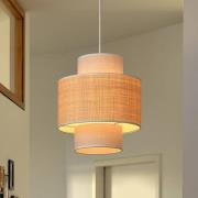 OSRAM Hängeleuchte Decor Wrap Cylinder, beige, Bast, Leinen