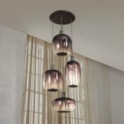 OSRAM Hängelampe Decor Needle Plate, grau, Stahl, 4-fl., E27